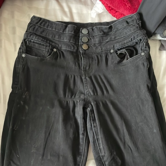 Black Flared Bootcut Jeans - Picture 2 of 6